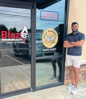 Hiran Patel of Blaze Smoke Shop
