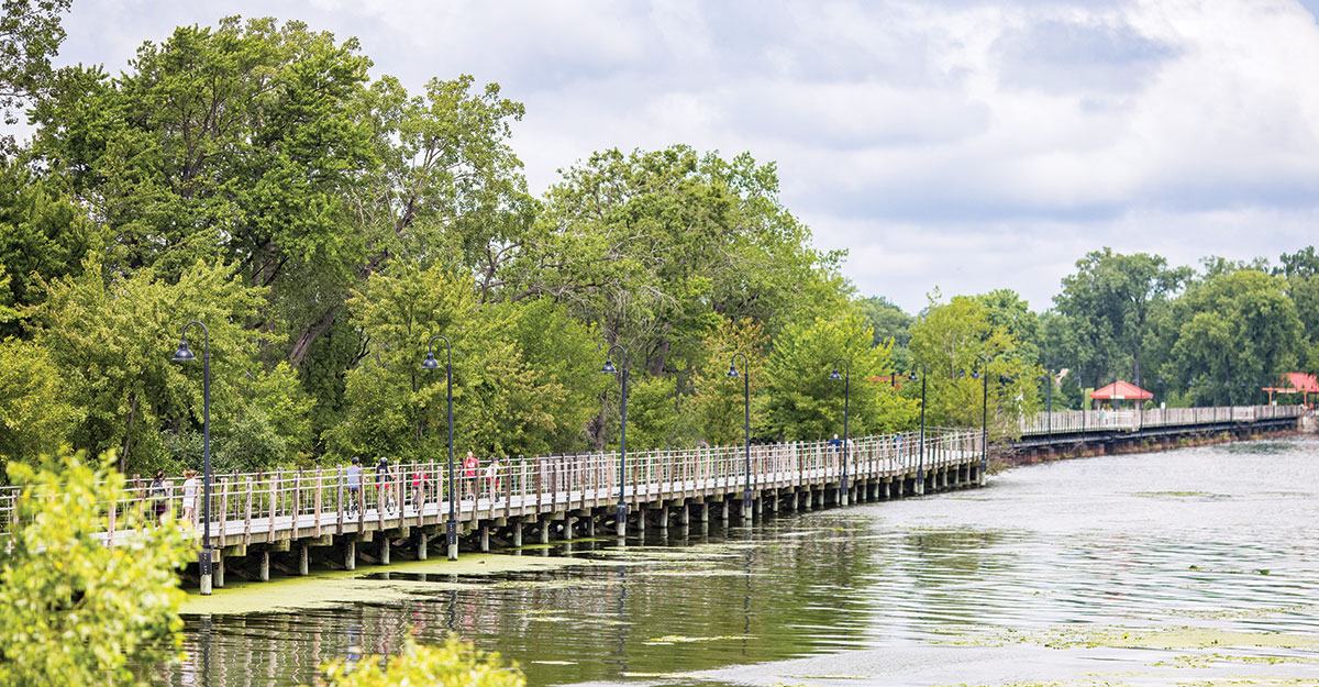 Menasha, WI, lakeside
