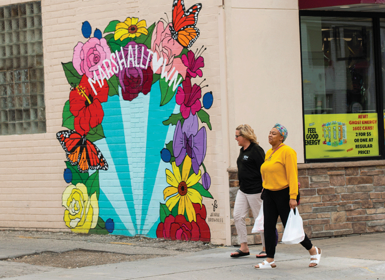 Mural in Marshalltown