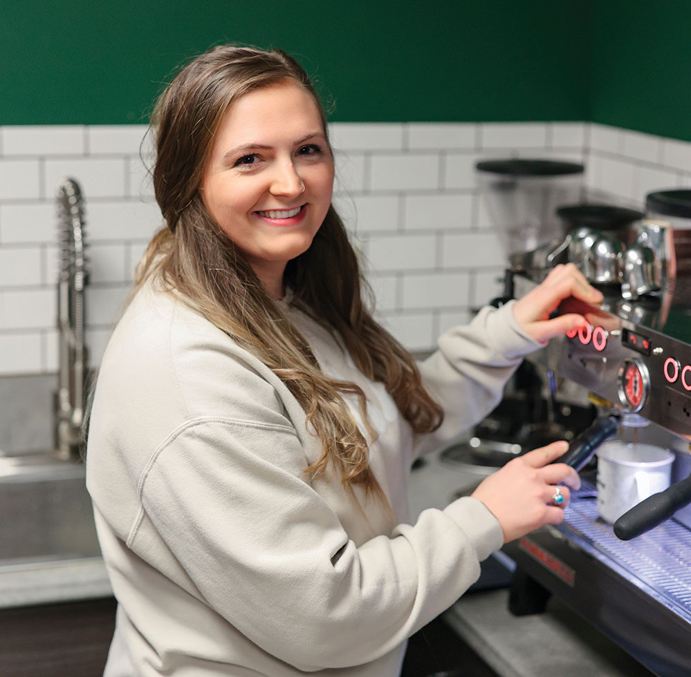 Louise Skaare owns Young Bucks Coffee & Eatery in Williston, ND