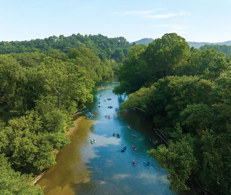 Kayak down one of the pristine rivers in the Advantage Valley of West Virginia.