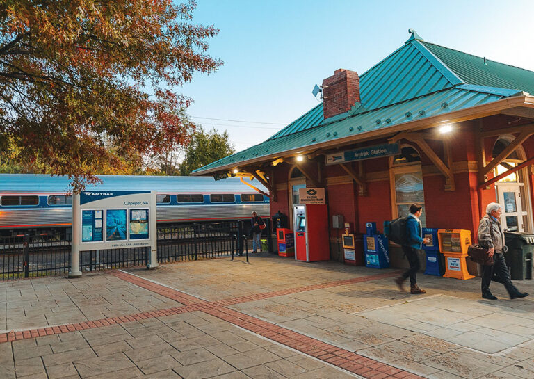 Amtrak at Culpeper Station in Central Virginia