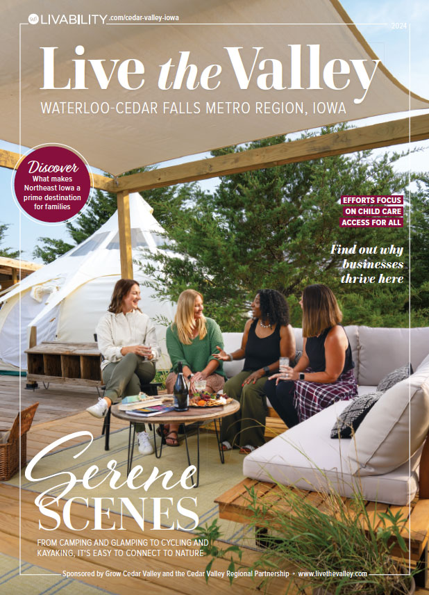2024 Live the Valley magazine cover (Cedar Valley)