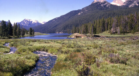 A view of an outdoor landscape in Rock Springs, Wyoming.