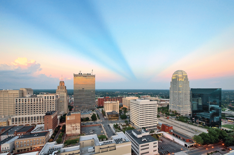 Skyline in Winston-Salem