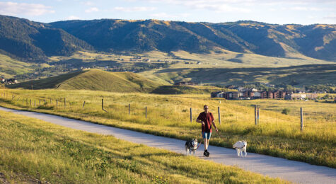 Walking the dogs in Casper, WY