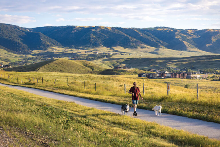Walking the dogs in Casper, WY