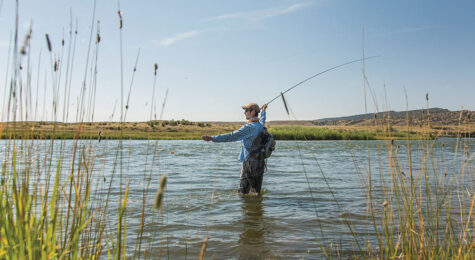 Fly fishing is a popular activity in Casper, as there are over 100 river miles that are fishable.