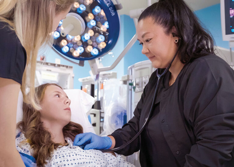 A patient receives care at ECU Health.