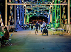 An event on a bridge in Greenville, NC