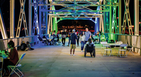 An event on a bridge in Greenville, NC