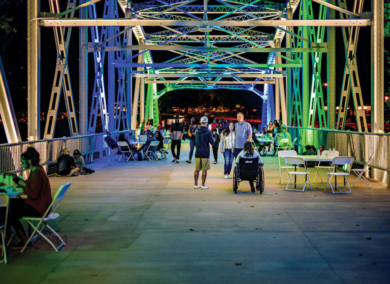 An event on a bridge in Greenville, NC