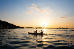 Kayakers on Lake Mendota