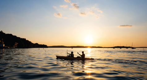Kayakers on Lake Mendota