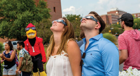 The eclipse at Ball State University