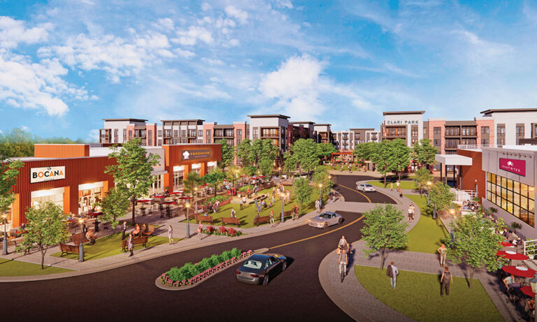 Rendering of Clari Park development in Rutherford County