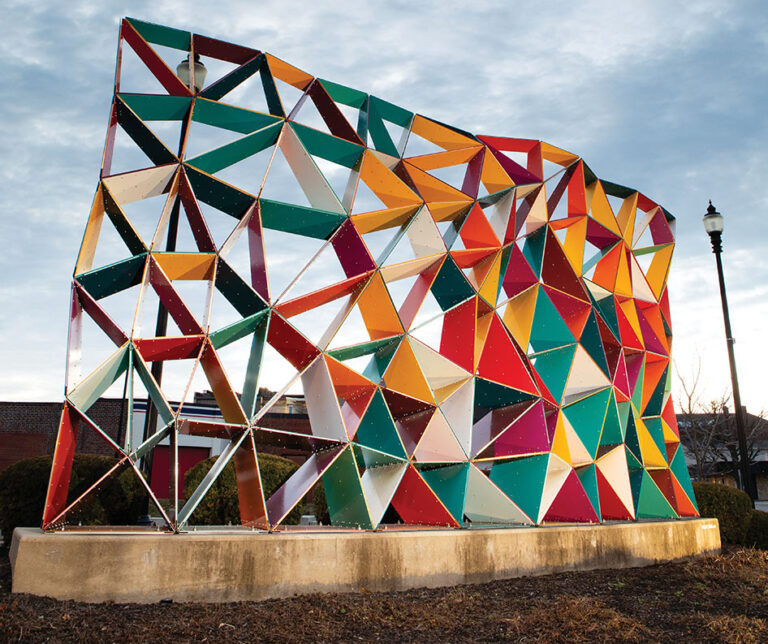 Art display in East Central Indiana