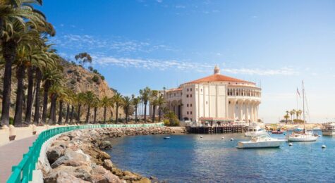 A view of Catalina island. Santa Catalina Island.
